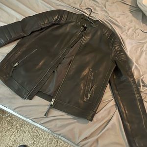 H&M Online Exclusive Motorcycle Leather Jacket Size XL, Worn Twice. Ready 2 Ship